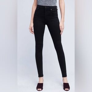 Citizens of Humanity Rocket Petite High Rise Skinny Stretchy Black Jeans Size 25